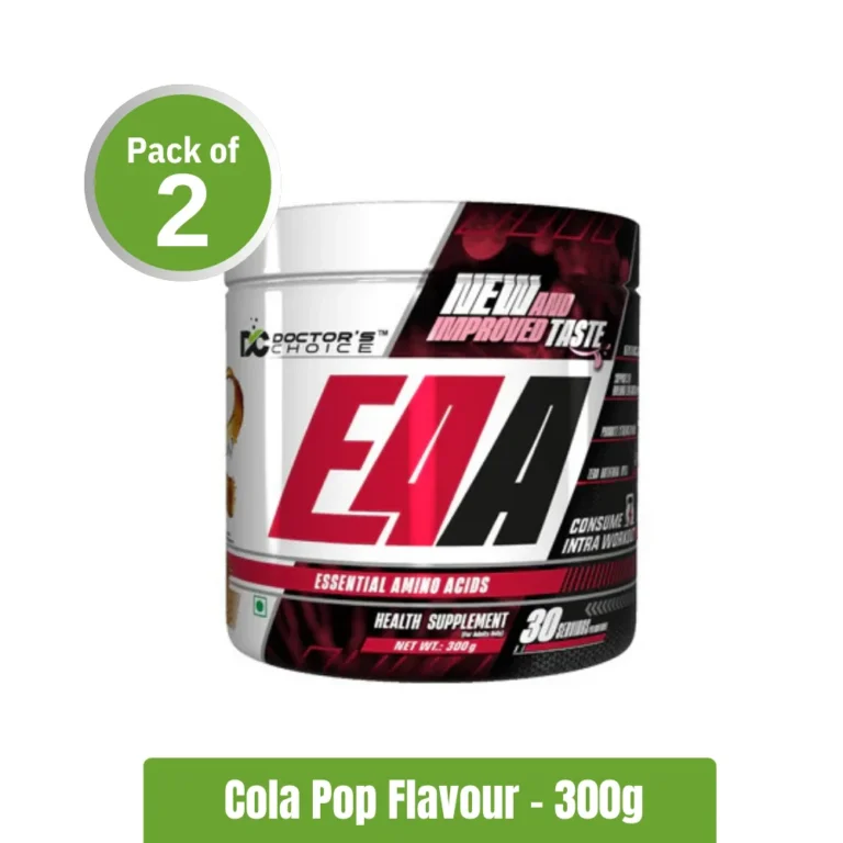 Doctor's Choice EAA (Essential Amino Acids) _ Pack of 2 (30+30 Servings) - Cola Pop