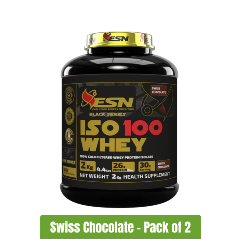 ESN Black Series Iso 100 Whey - Pack of 2 (4.4 Lbs+ 4.4 Lbs) - Swiss Chocolate