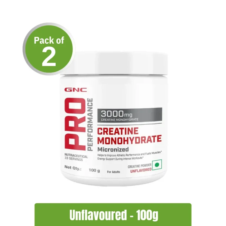 GNC Pro Performance Creatine Monohydrate 3000mg _ Pack of 2 (100g x2) - Unflavored