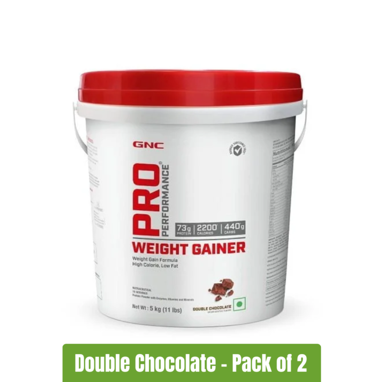 GNC Pro Performance Weight Gainer _ Pack of 2 (11Lbs + 11Lbs) - Double Chocolate