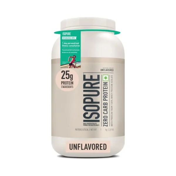 Isopure Zero Carb Protein - Unflavored 1 Kg (2.20 lbs)