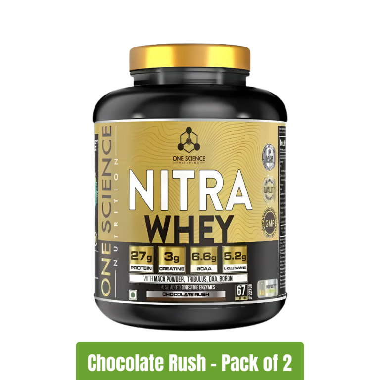 One Science Nitra Whey - Chocolate Rush - Pack of 2(5lbs+5lbs)