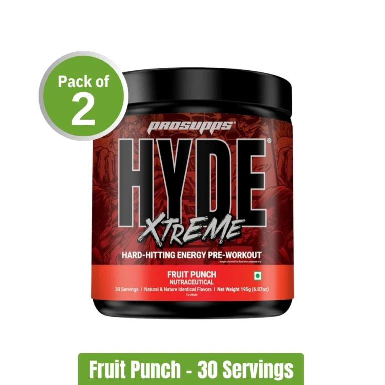 ProSupps Hyde Xtreme Hard-Hitting Energy Pre-Workout _ Pack of 2 (3030 Servings) - Fruit Punch