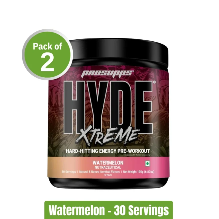 ProSupps Hyde Xtreme Hard-Hitting Energy Pre-Workout _ Pack of 2 (3030 Servings) - Watermelon