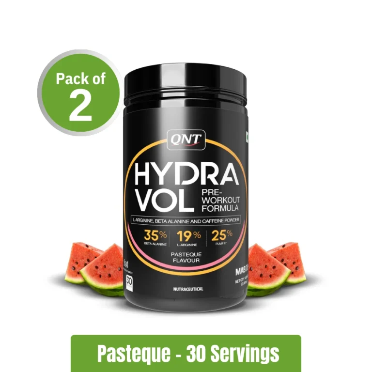 QNT Hydravol Pre-Workout _ Pack of 2 (30+30 Servings) - Pasteque
