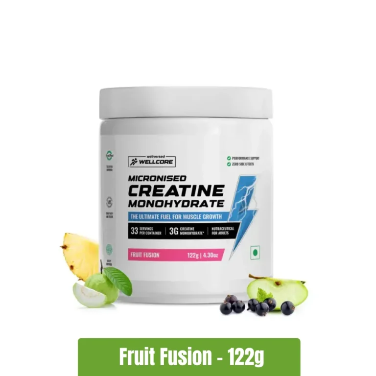 Wellcore Micronised Creatine Monohydrate Powder - 122g, Fruit Fusion