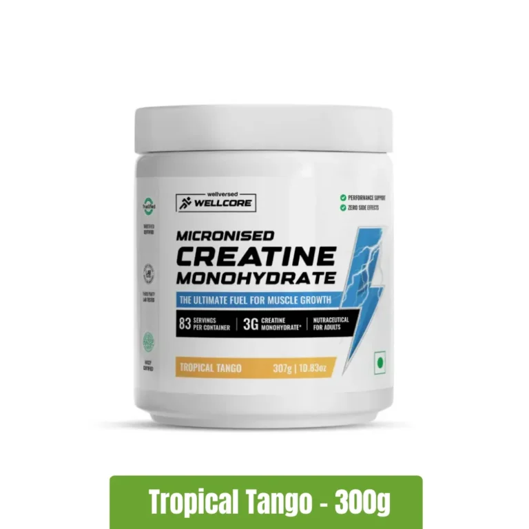 Wellcore Micronised Creatine Monohydrate Powder - 300g, Tropical Tango