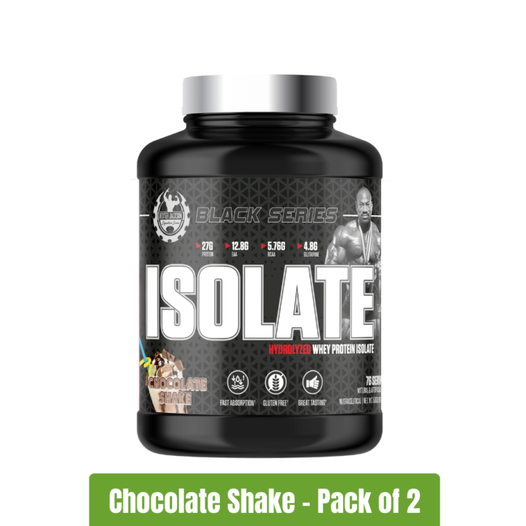 Dexter Jackson Black Series Isolate Pack of 2 (5 Lbs + 5 Lbs) - Chocolate Shaker