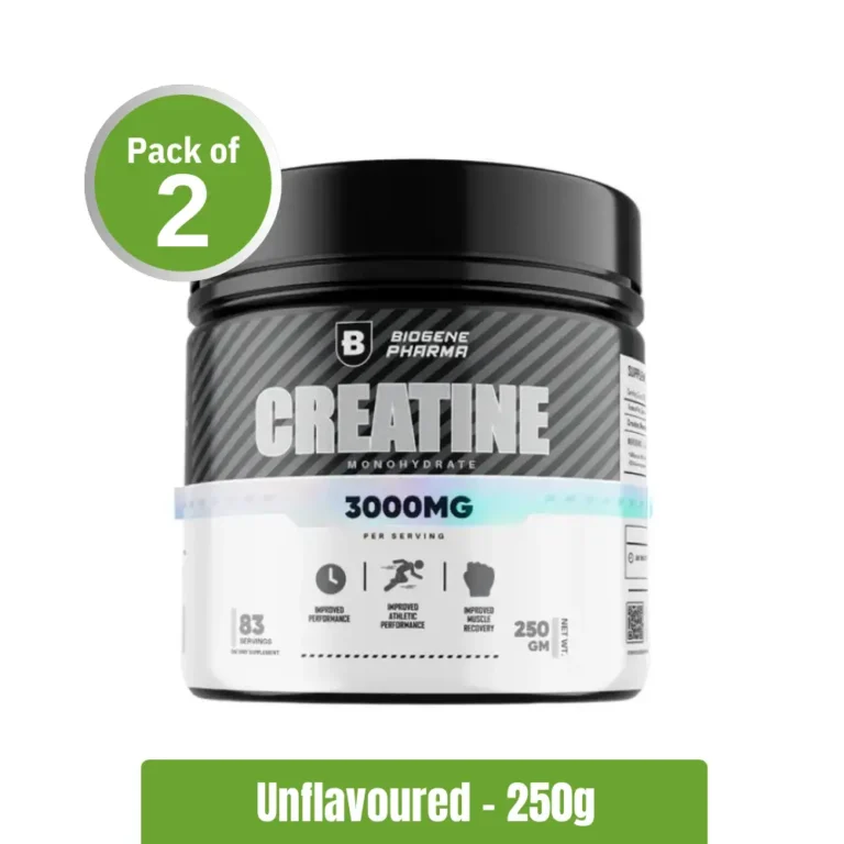 Biogene Pharma Creatine Monohydrate - Pack of 2 (250g x2), Unflavored