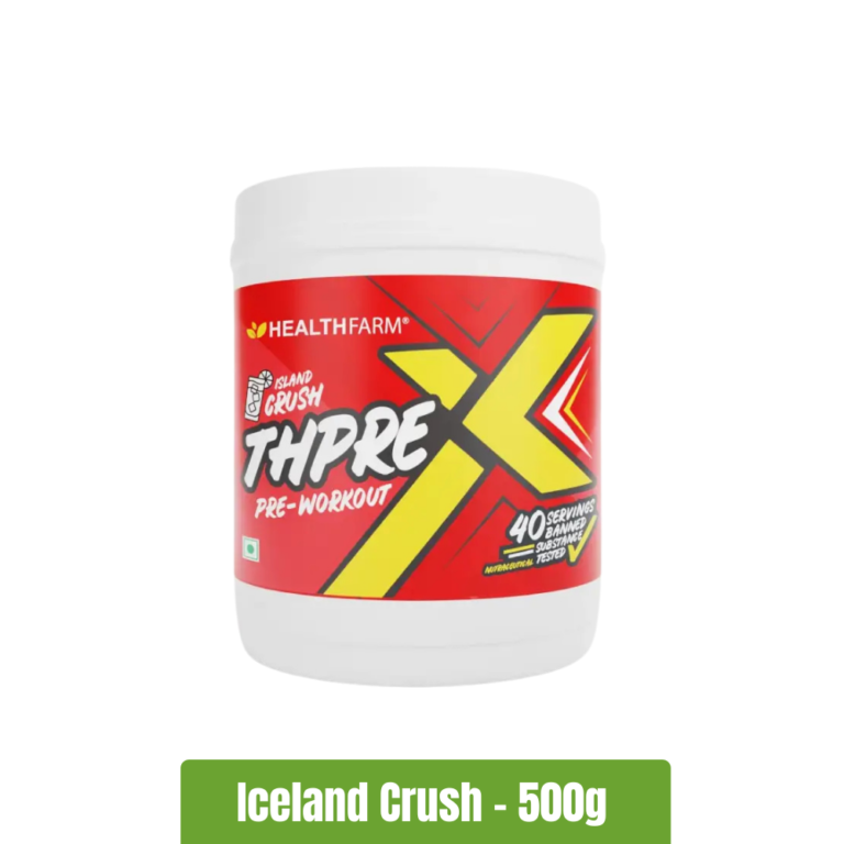 Healthfarm ThPreX Pre-Workout Supplement - Iceland Crush - 500g