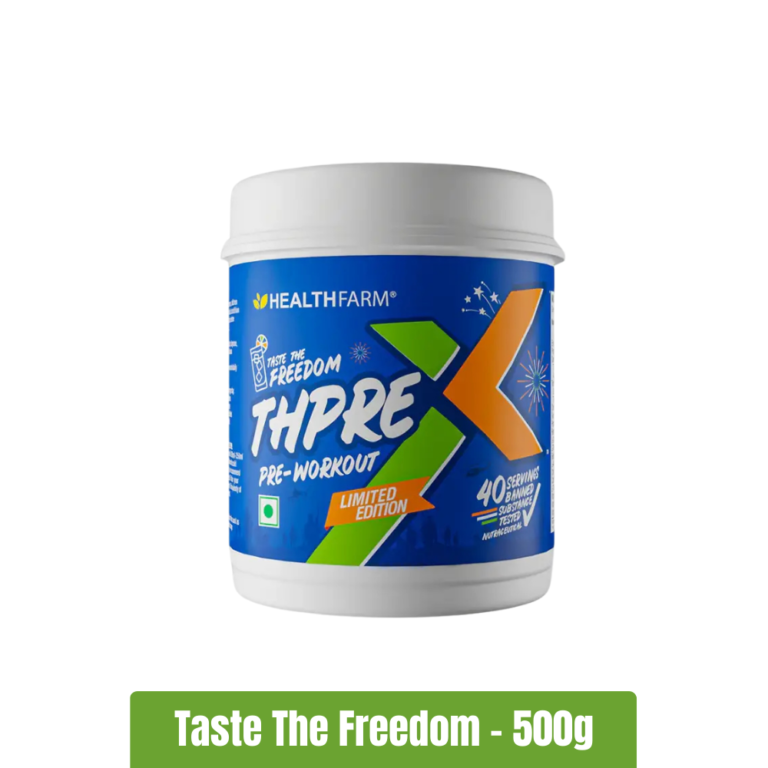 Healthfarm ThPreX Pre-Workout Supplement - T aste the Freedom- 500g