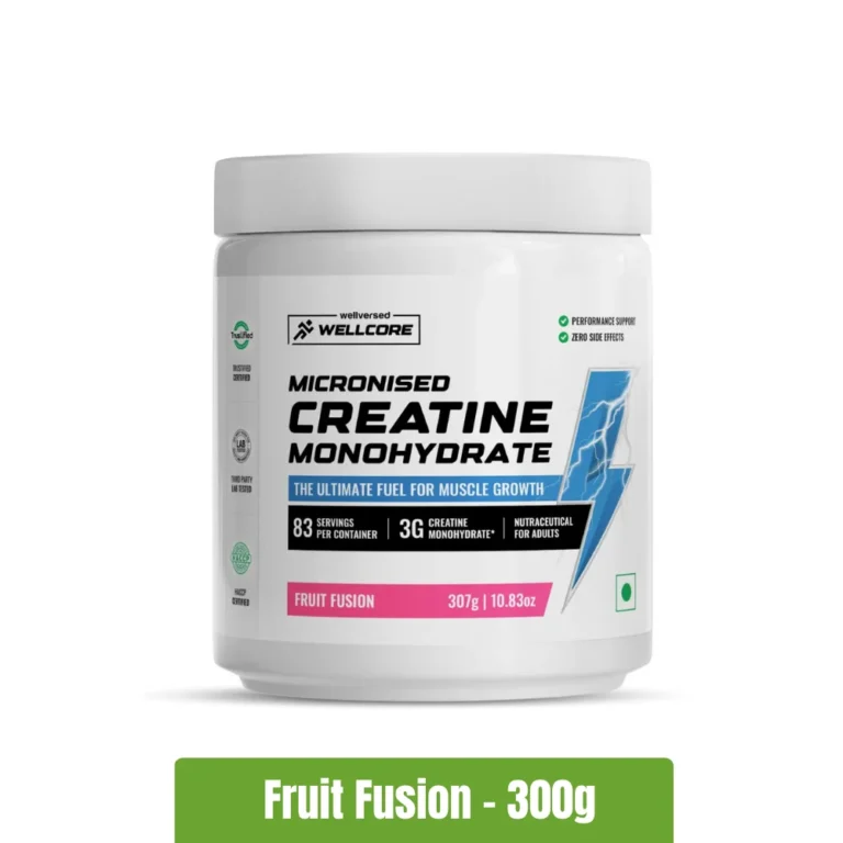 Wellcore Micronised Creatine Monohydrate Powder - 300g, Fruit Fusion