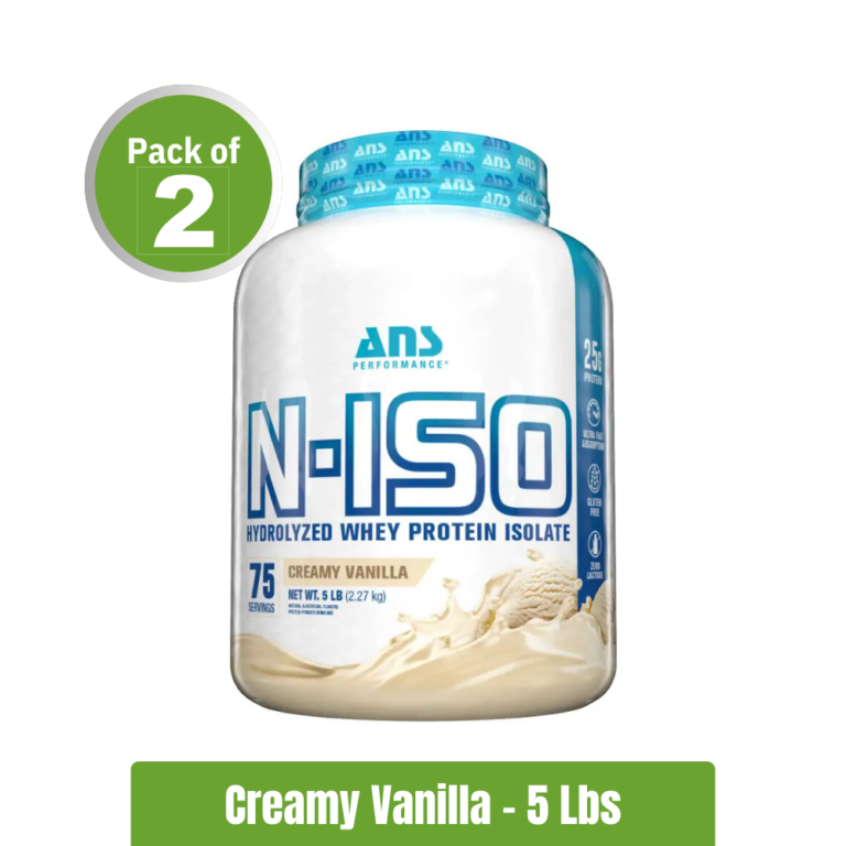 ANS Performance N-ISO Hydrolysed Whey Pack of 2 (5Lbs+5Lbs) - Creamy Vanilla