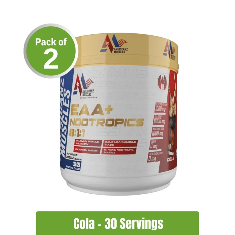 Americanz Muscles EAA + Nootropics 811 Pack of 2 (30+30 Servings) - Cola Flavour