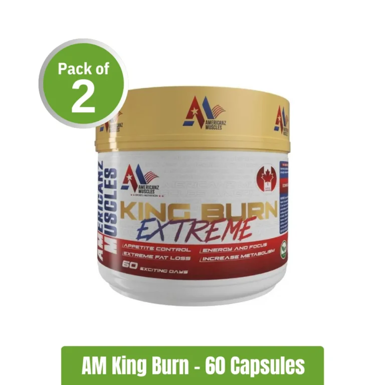 Americanz Muscles King Burn Extreme Fat Burner – Pack of 2(60+60 Capsules)