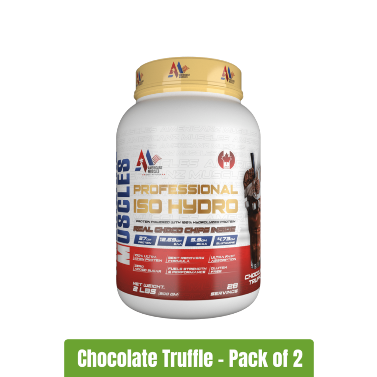 Americanz Muscles Professional ISO Hydro Protein _ Pack of 2 (2Lbs + 2Lbs) - Chocolate Truffle