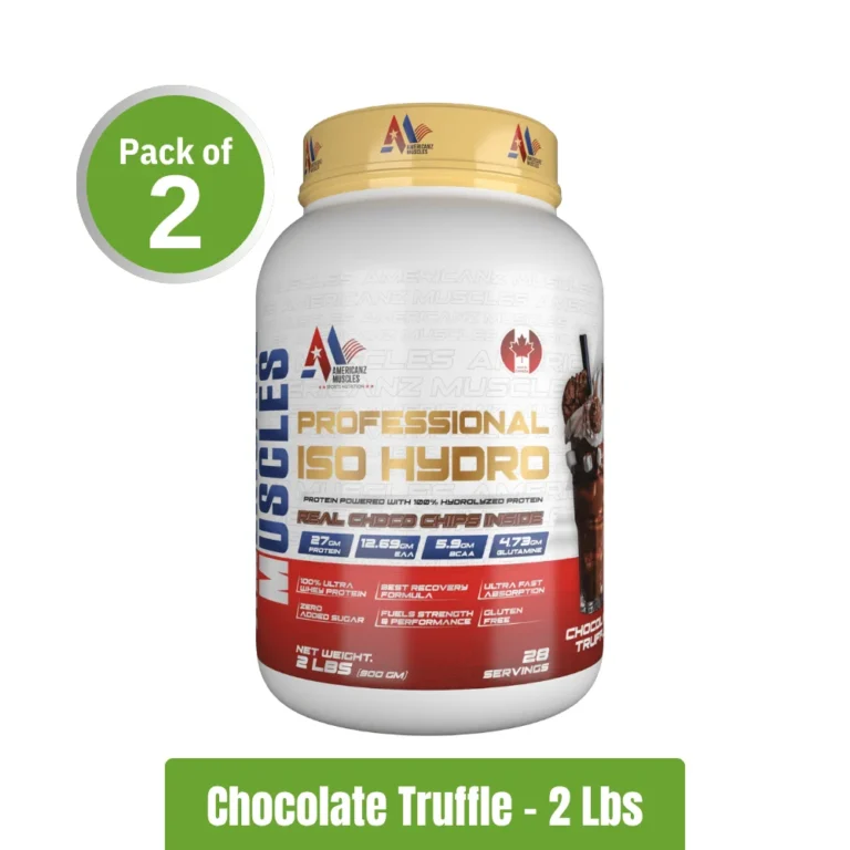 Americanz Muscles Professional ISO Hydro Protein _ Pack of 2 (2Lbs + 2Lbs) - Chocolate Truffle