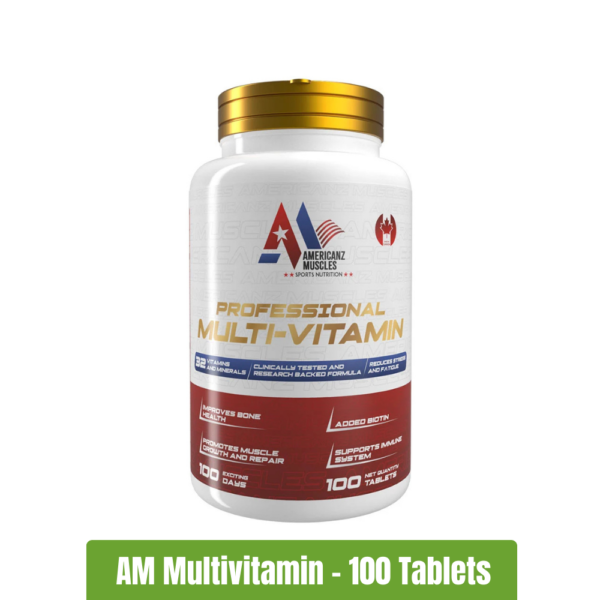 Americanz Muscles Professional Multi-Vitamin – 100 Tablets
