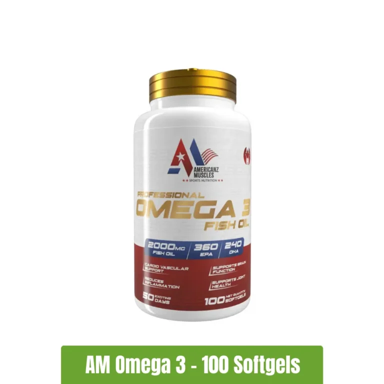 Americanz Muscles Professional Omega 3 Fish Oil - 100 Softgels