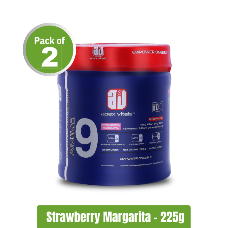 Apex Vitals Amino 9 _ Pack of 2 (225g+225g) - Strawberry Margarita