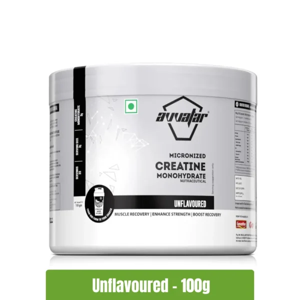 Avvatar Micronized Creatine Monohydrate Powder – 100g