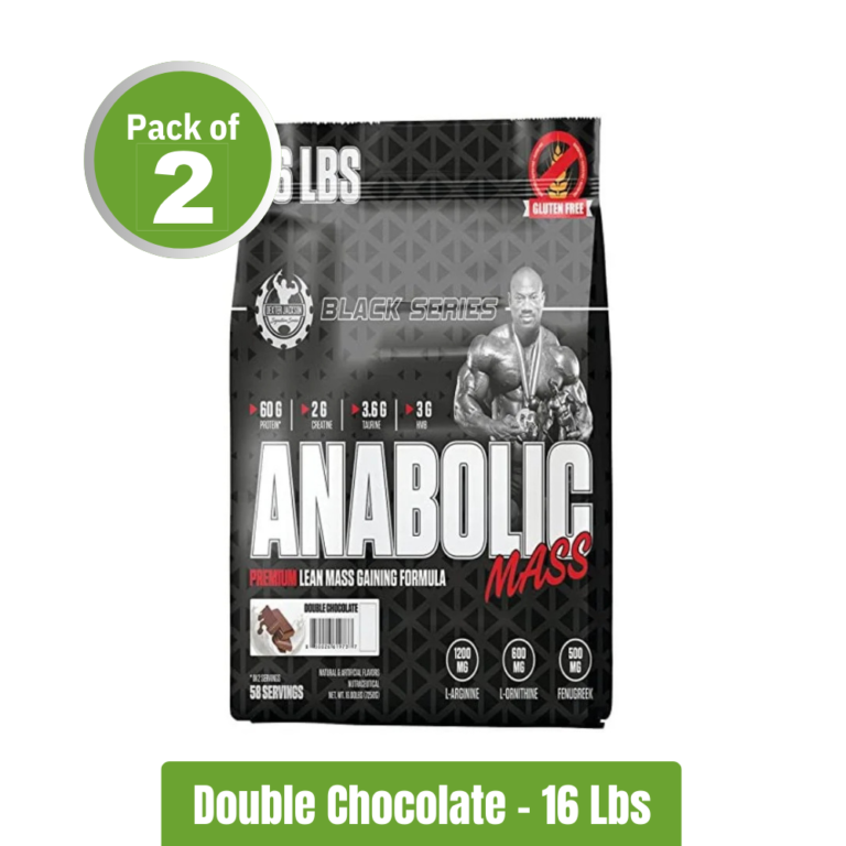 Dexter Jackson Black Series Anabolic Mass _ Pack of 2 (16 Lbs+16 Lbs) - Double Chocolate