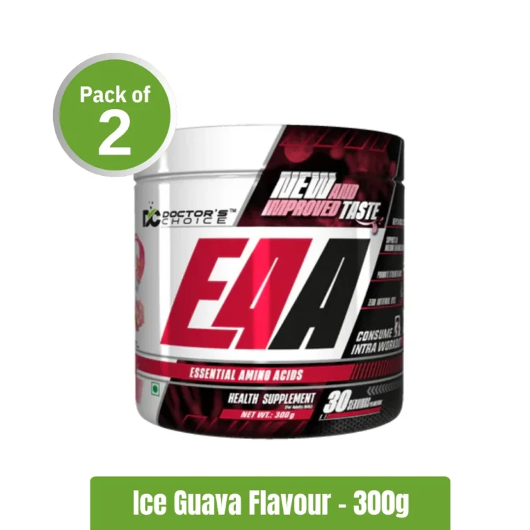 Doctor's Choice EAA (Essential Amino Acids) _ Pack of 2 (30+30 Servings) - Ice Guava