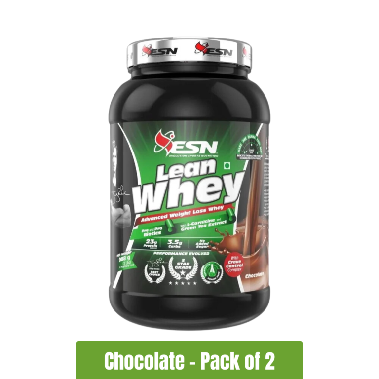 ESN Lean Whey Protein _ Pack of 2 (2Lbs + 2Lbs) - Chocolate Flavour