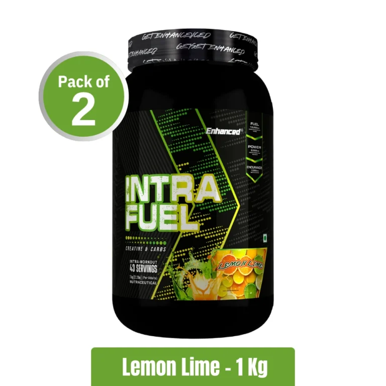 Enhanced Intra Fuel Creatine Carbs _ Pack of 2 (1Kg1Kg) - Lemon Lime