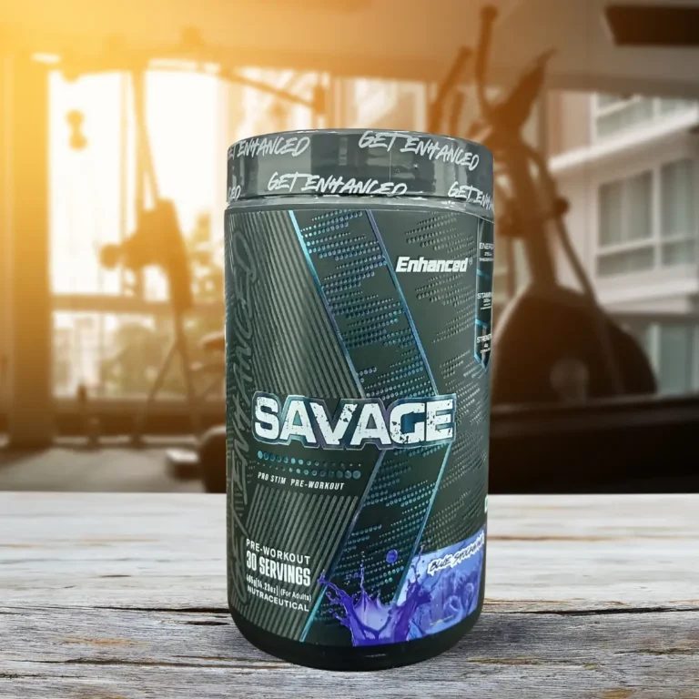 Enhanced Savage Pro-Stim Pre-Workout - Blue Shockwave - 30 Servings