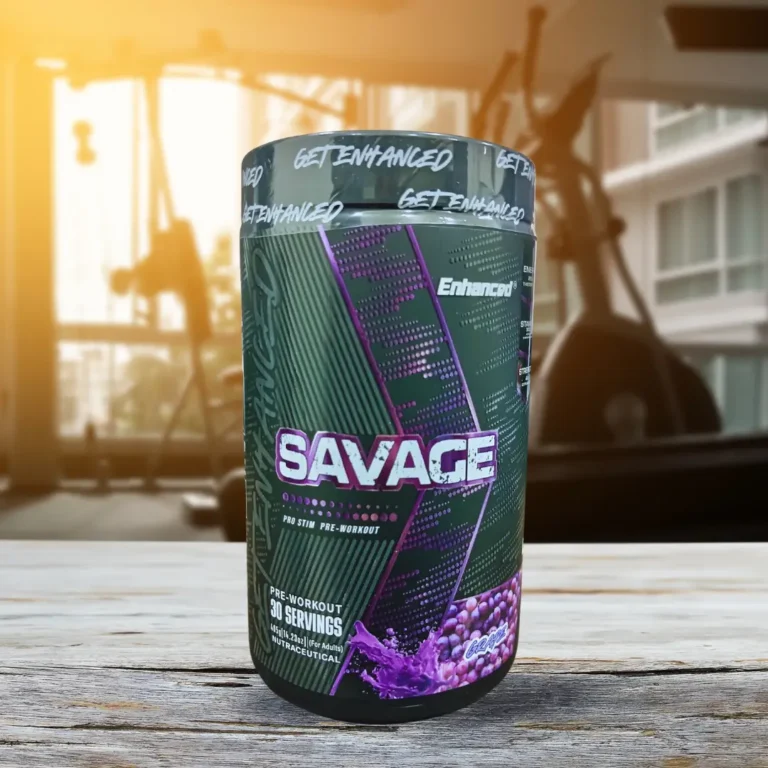 Enhanced Savage Pro-Stim Pre-Workout - Grape - 30 Servings