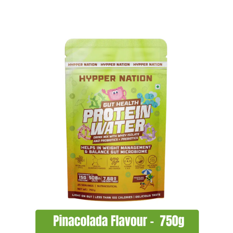 Hypper Nation Gut Health Protein Water _ 750g - Pinacolada