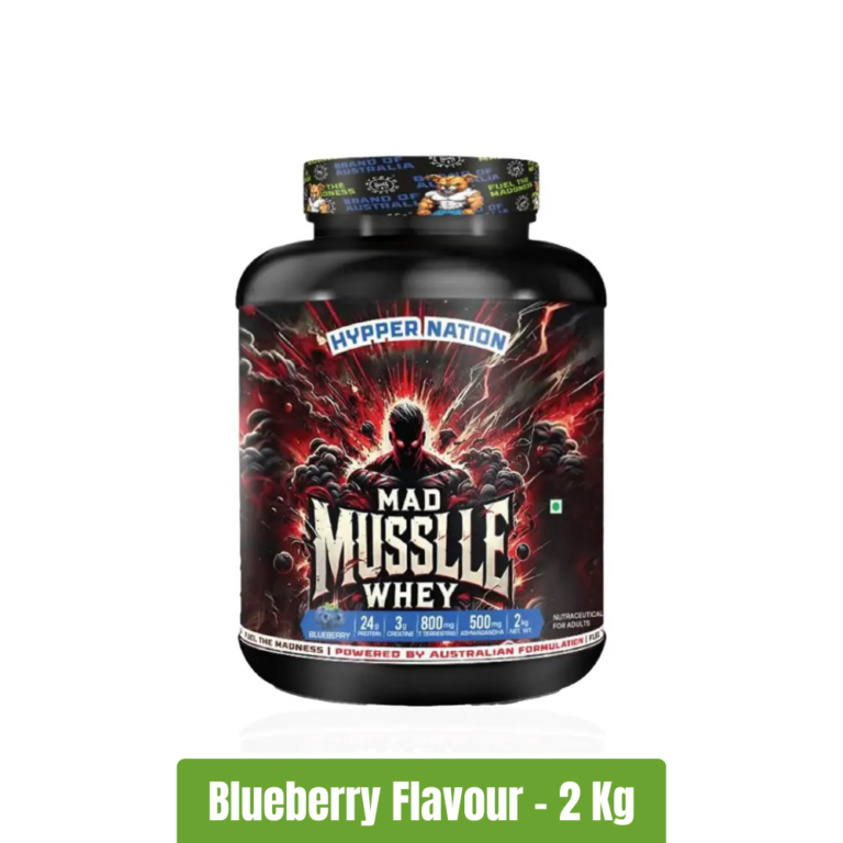 Hypper Nation Mad Musslle Whey _ 2Kg - Blueberryy