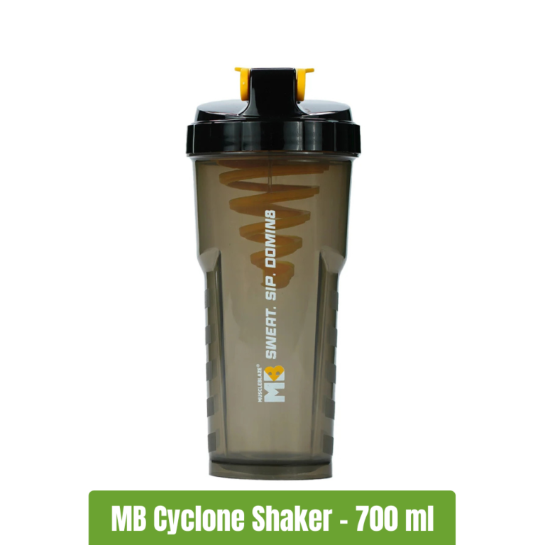 MuscleBlaze Cyclone Shaker - 700 ml - Black