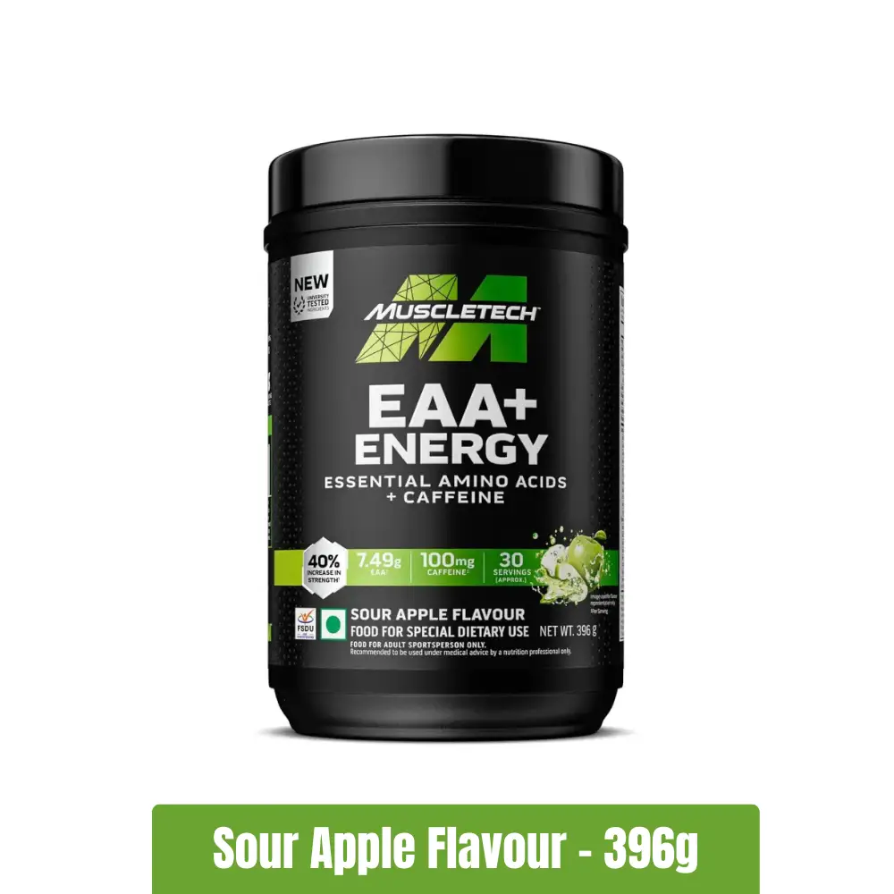 MuscleTech EAA+Energy – 30 Servings, Sour Apple