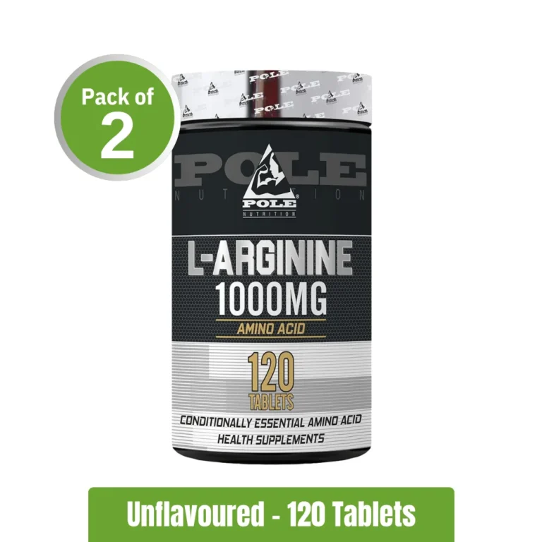 Pole Nutrition L-Arginine 1000mg, Pack of 2 (120+120 Tablets)