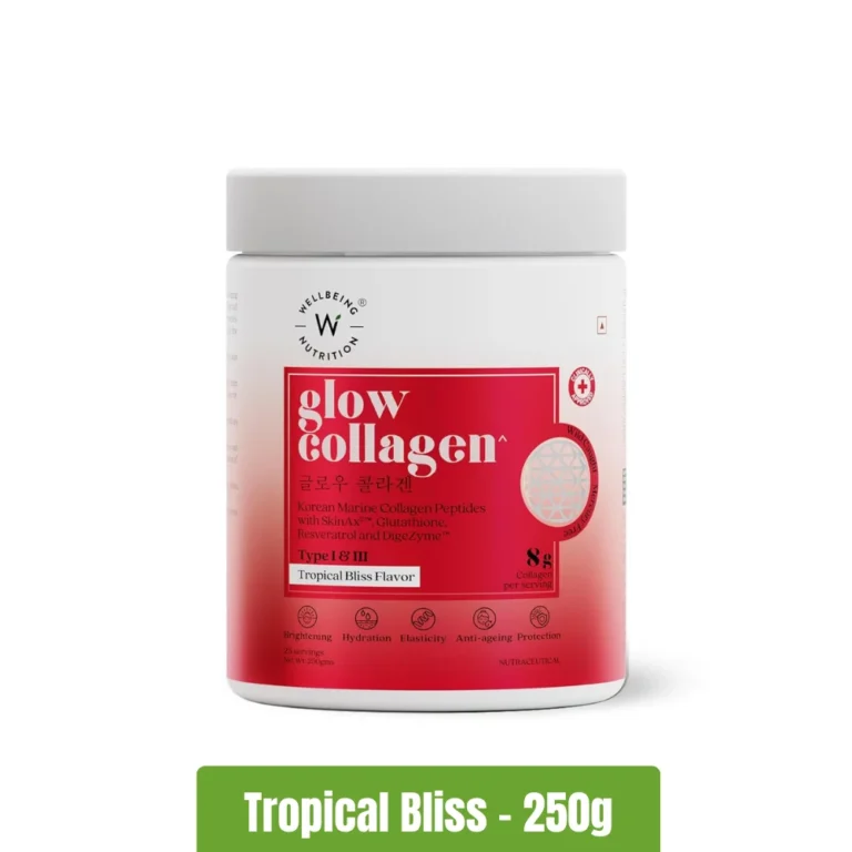 Wellbeing Nutrition Glow Collagen _ 250g - Tropical Bliss Flavour