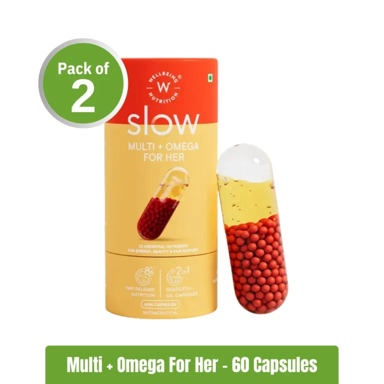 Wellbeing Nutrition Multi + Omega 3 for Her _ Pack of 2 (60+60 Capsules)