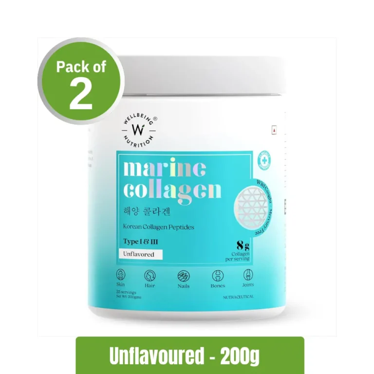 Wellbeing Nutrition Pure Korean Marine Collagen Pack of 2 (200g x2) - Unflavored