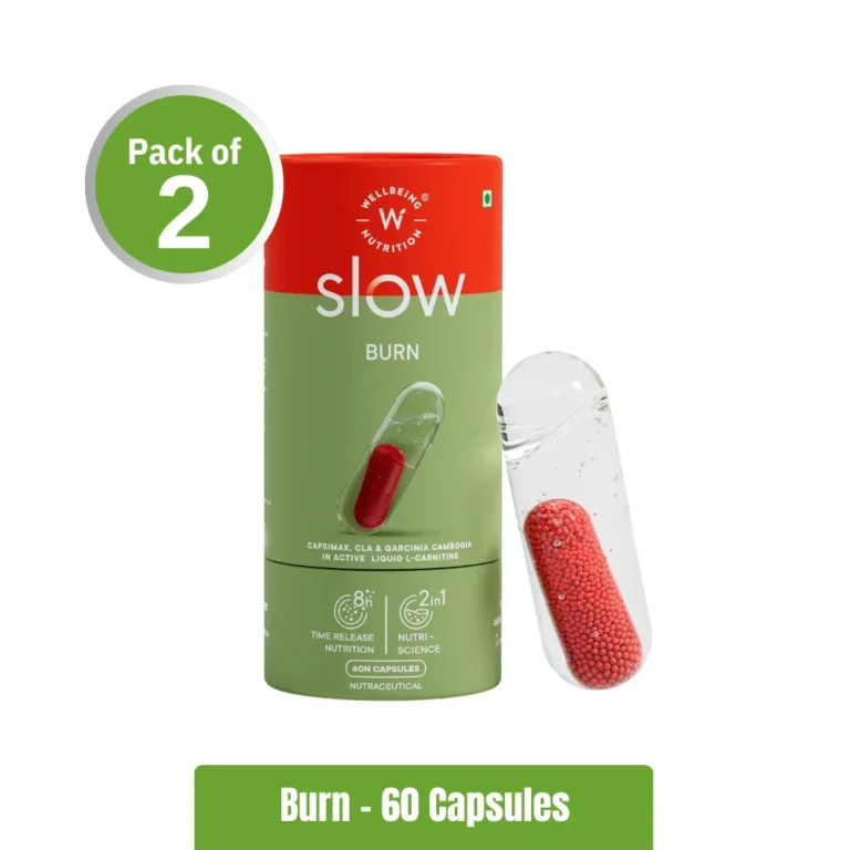 Wellbeing Nutrition Slow Burn _ Pack of 2 (60+60 Capsules)