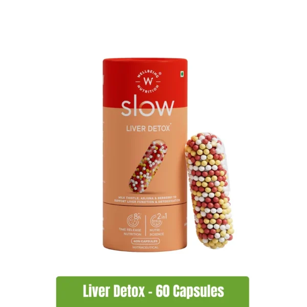 Wellbeing Nutrition Slow Liver Detox _ 60 Capsules