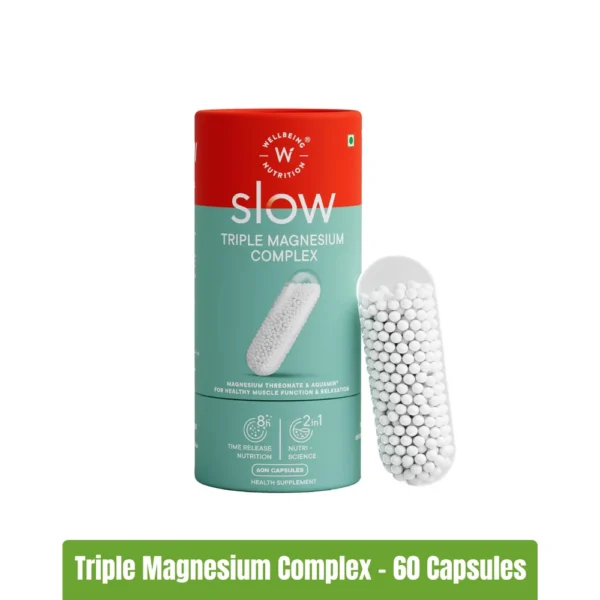 Wellbeing Nutrition Slow Triple Magnesium Complex _ 60 Capsules