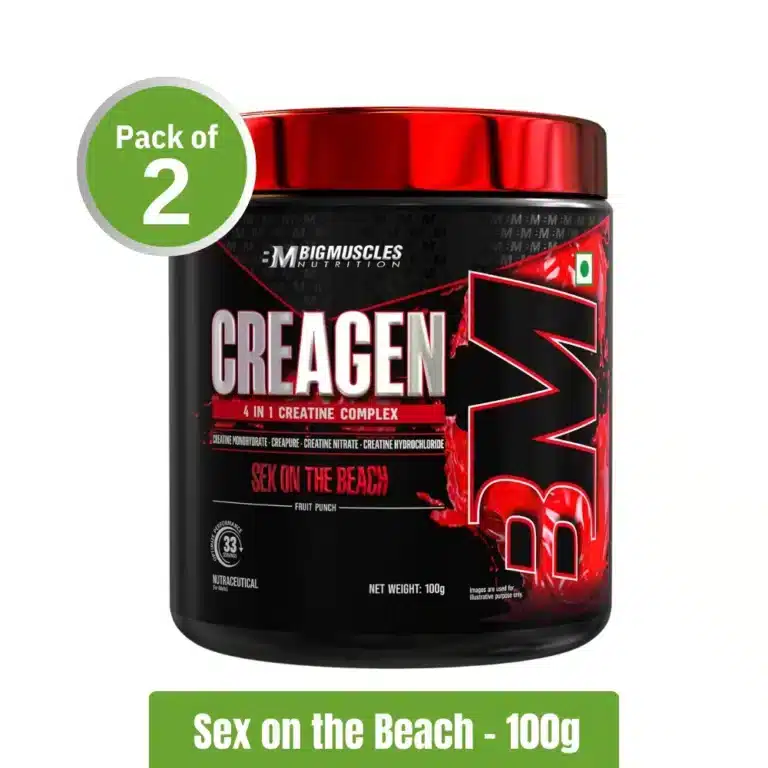 Bigmuscles Nutrition Creagen - Sex on the Beach - Pack of 2 (100g x2) | Fitnesstack.com