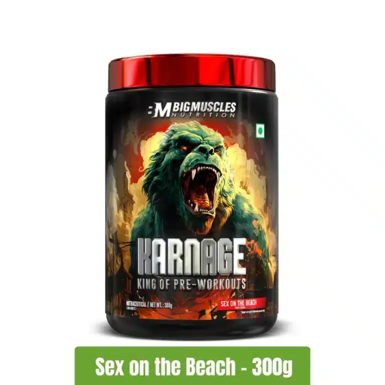 Bigmuscles Nutrition Karnage Pre-Workout - Sex on the Beach - 300g | Fitnesstack.com