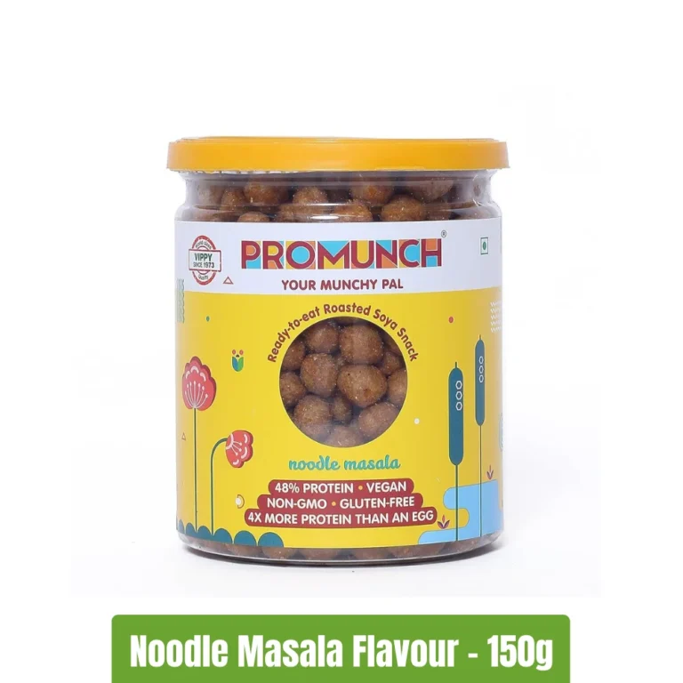 PROMUNCH Roasted Soya Snack _ 150g - Noodle Masala - Fitnesstack.com