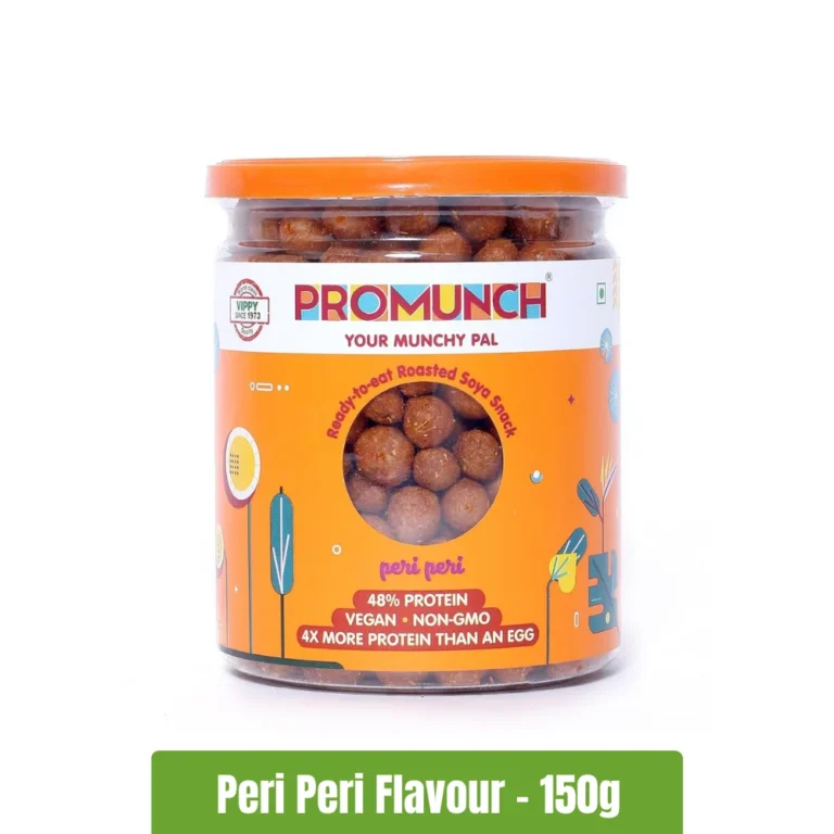 PROMUNCH Roasted Soya Snack _ 150g - Peri Peri - Fitnesstack.com