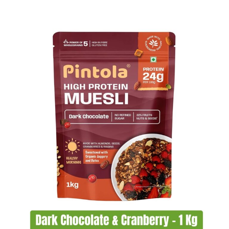 Pintola High Protein Muesli - 1kg - Dark Chocolate & Cranberry
