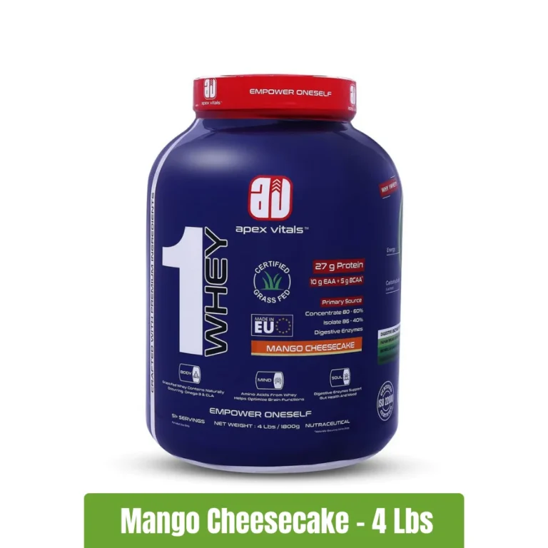 Apex Vitals 1 Whey Protein _ 4 Lbs - Mango Cheesecake