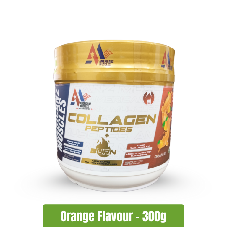 Americanz Muscles Collagen Peptides+Burn _ 300g - Orange