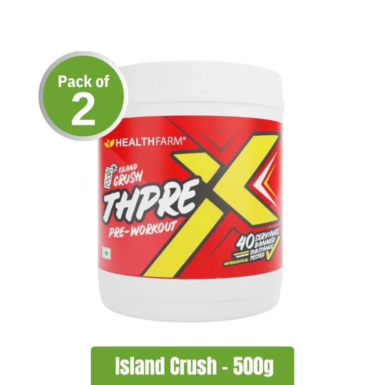 Healthfarm ThPreX Pre-Workout _ Pack of 2 (500g x2) - Island Crush
